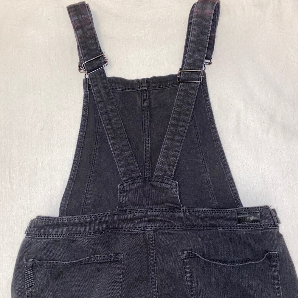 Black PAIGE overall jumper skirt